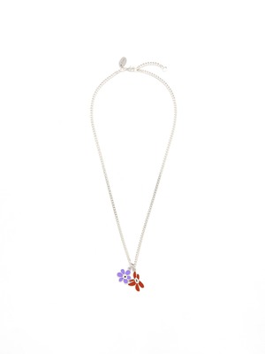 P.A.M. / PERKS AND MINI | DUAL GESTURE NECKLACE A (LILAC / SIENNA)