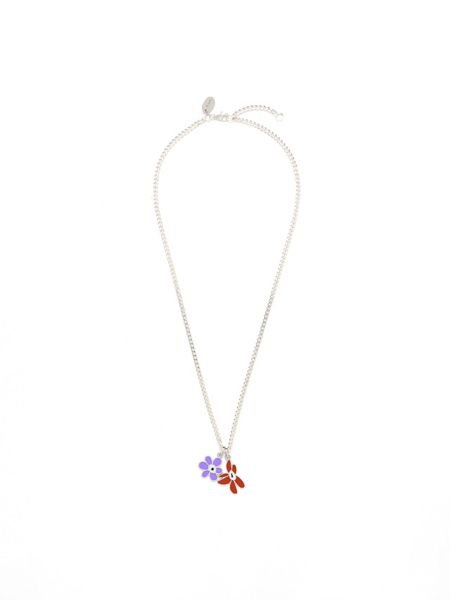 P.A.M. / PERKS AND MINI | DUAL GESTURE NECKLACE A (LILAC / SIENNA)