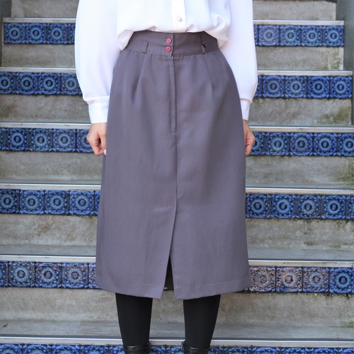 USA VINTAGE TUCK DESIGN TIGHT SKIRT/アメリカ古着タックデザインタイトスカート