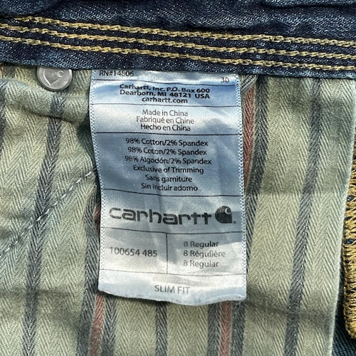 10s デニム ダブルニー カーハート Carhartt W30 L31 詳細写真11