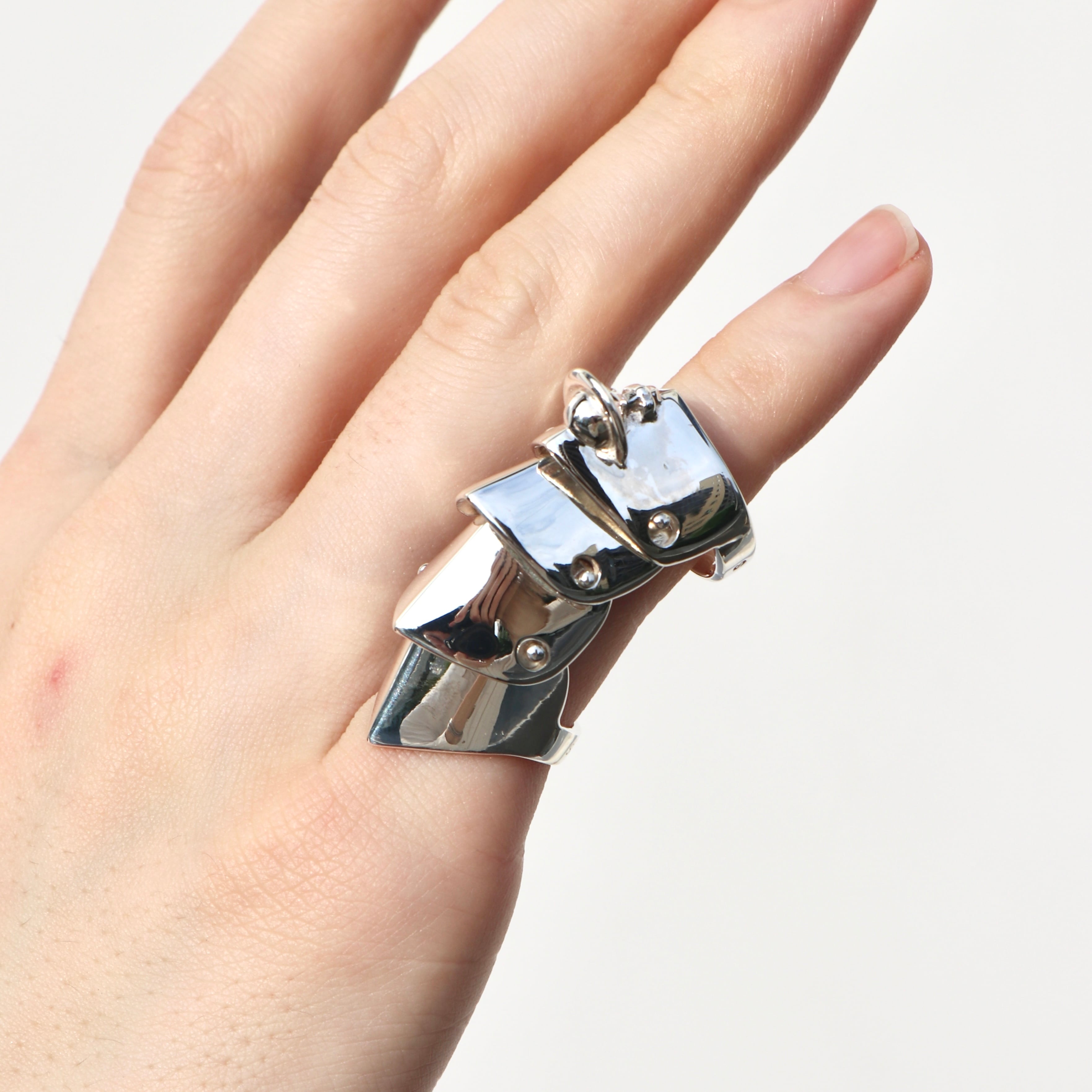 ジャンポールゴルチエ リング シルバー 12号 アーマー Vivienne 