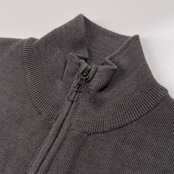 LACOSTE ラコステ ダブルジップ ウールニット トラックジャケット サイズ FR 3/ US S /グレー/ラコステジャパン/薄手