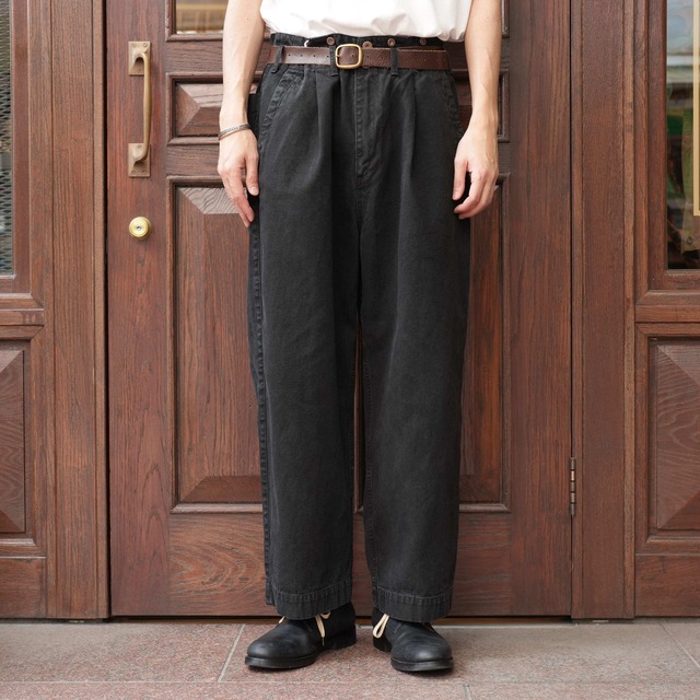 Gurank(グランク) 26SS "CH work pants" -BLACK-