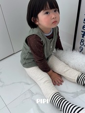 韓国子供服 / 26Autumn / 〖取寄〗pipi / ラウンドバインダーTシャツ / ベビー服 / キッズ服 *XS~M*