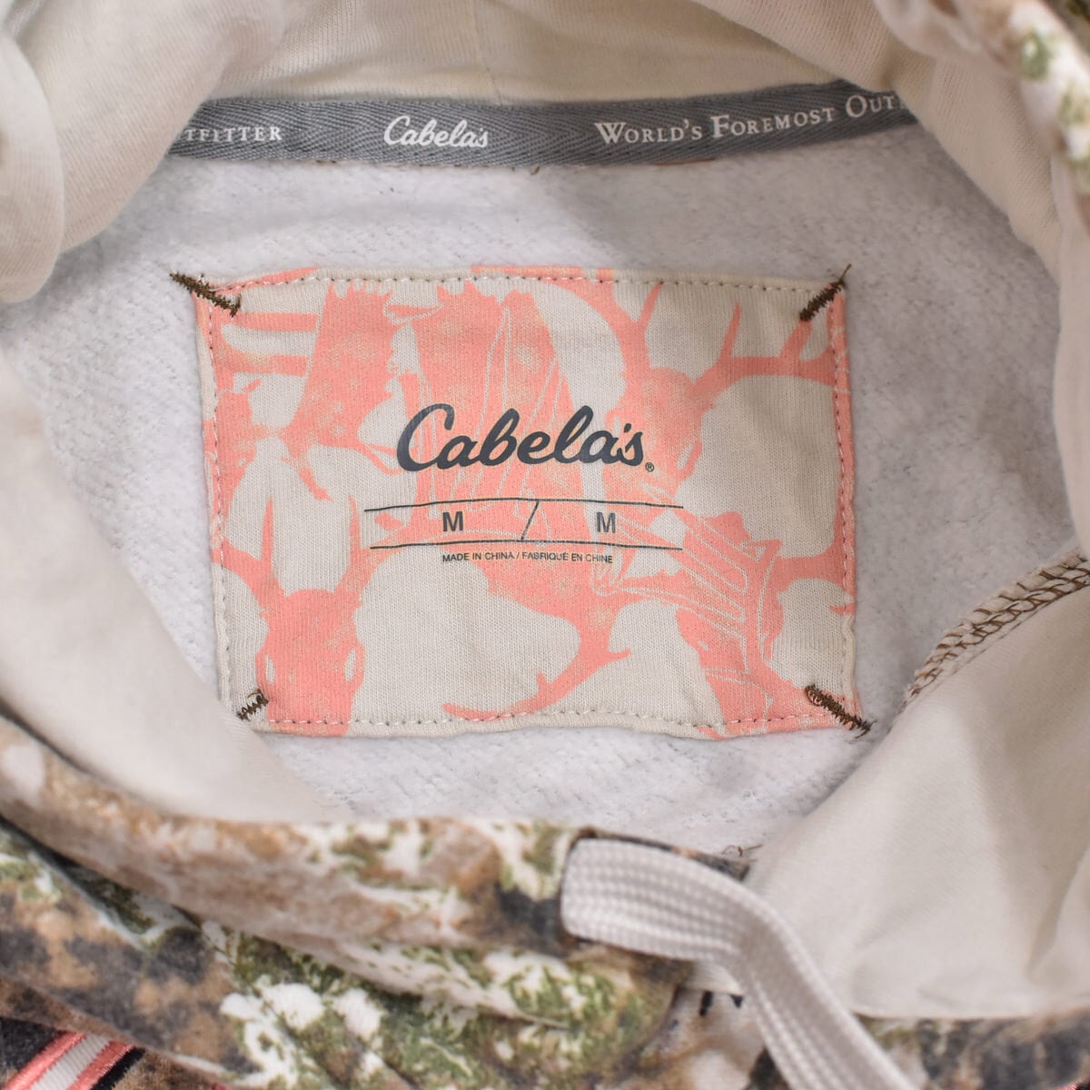 00s～ Cabela's カベラス ロゴ刺繍 リアルツリーカモ プルオーバー