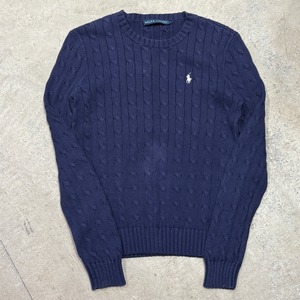 RALPH LUREN COTTON NAVY SWEATER