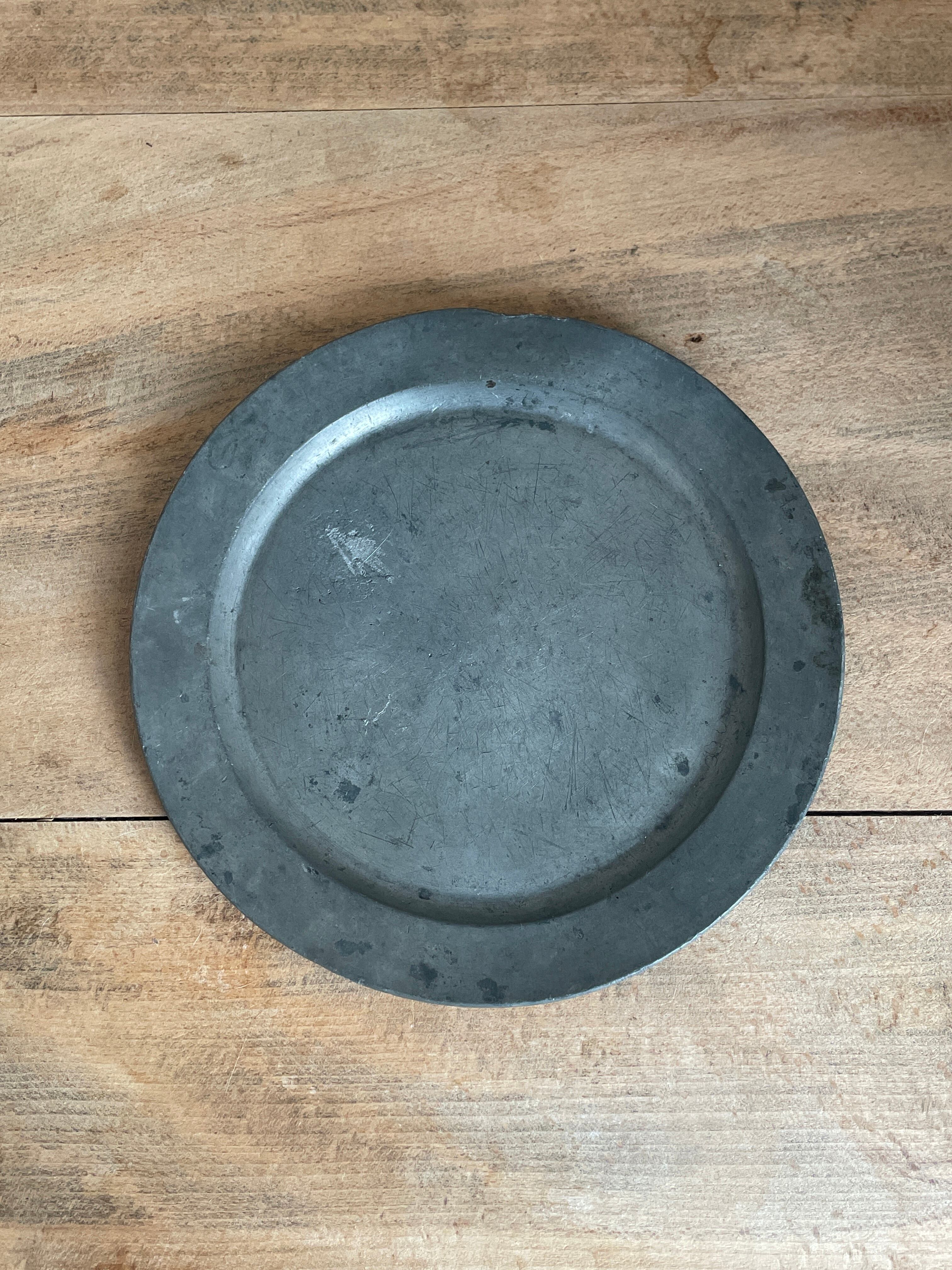 アンティーク ピュータープレート