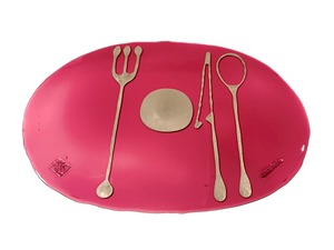 TABLE MATES Clear Fuchisia Bronze "Fish Design by Gaetano Pesce" / CORSI DESIGN