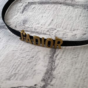 【最終処分SALE】ディオール　DIOR チョーカー  ネックレス ブラック A-8707