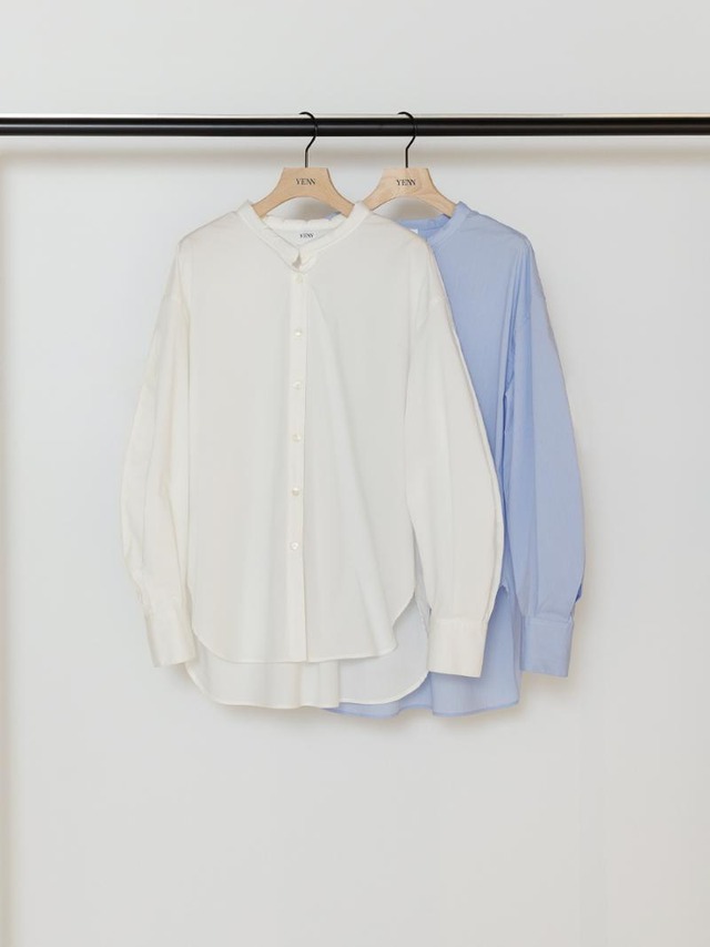 【予約商品vol.3・YENN (イエン)】8月中旬〜8月下旬頃入荷予定 PADDED COLLAR SHIRT　　[Y243-18073]