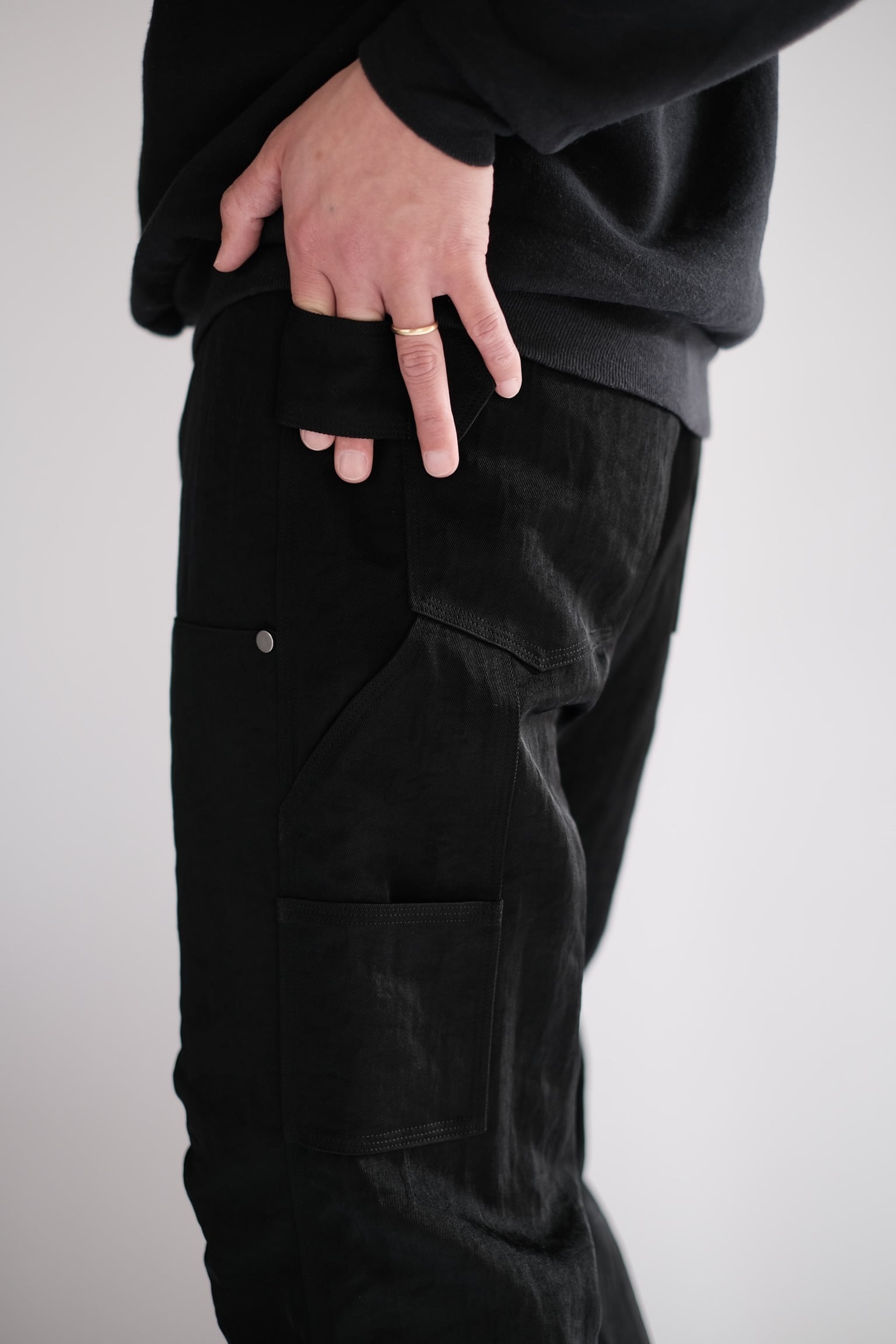 OUAT / -008- BLACK WORK TROUSERS | LIVING powered by BASE