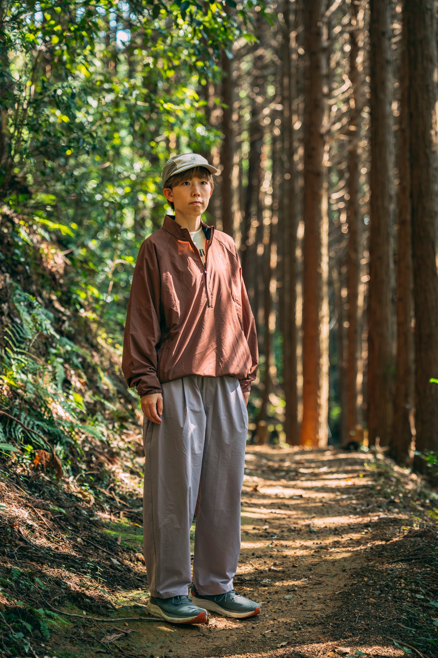 L★TANNUKIタヌキAndanteWidePantアンダンテワイドパンツ Andante Wide Pant：Color Raisin Grey | TANNUKI Running Wear Shop