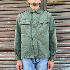 80s ベルギー軍 実物 フィールドシャツ ミリタリーシャツ 50M M ワークシャツ ユーロ ヴィンテージ M64 フィールドジャケット m65 70s