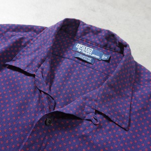 90s Polo by Ralph Lauren "CLAYTON" Rayon Open Collar Shirt [M] 古着
