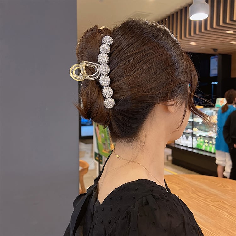 バンスクリップ 髪留め ゴージャス キラキラ ヘアアクセ 髪飾り ヘア