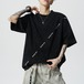 ダイアゴナルテキストタイダイライクルーズフォルムTシャツ 3col   A00108