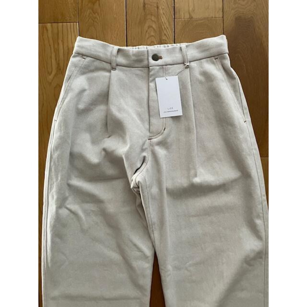 SALE LiSS リス Denim tuck Pants LiS-2510473 （White/Indigo）メンズ 