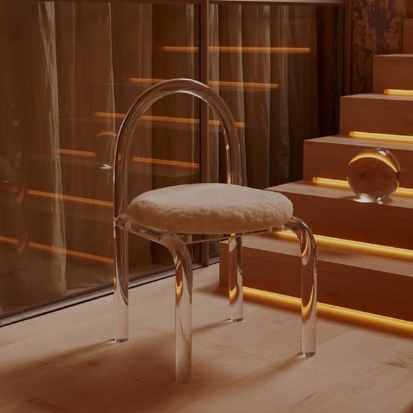 crystal acryl chair /クリスタル アクリル チェア ダイニング 椅子