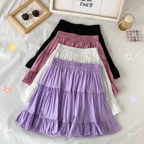 ✞ ソリッド カラー♬カワイイ♥プリーツショートスカート ソリッドカラー ✞ゴスロリ SM ミリ 甘ロリ クラロリ 和ロリ エレガント 黒ロリ 姫ロリ 華ロリ BB-BB2247686