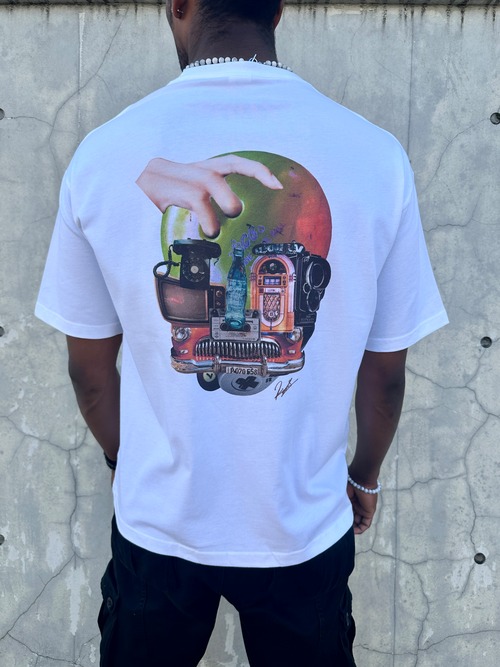 「Retro」Cotton Back Print Big Tshirt