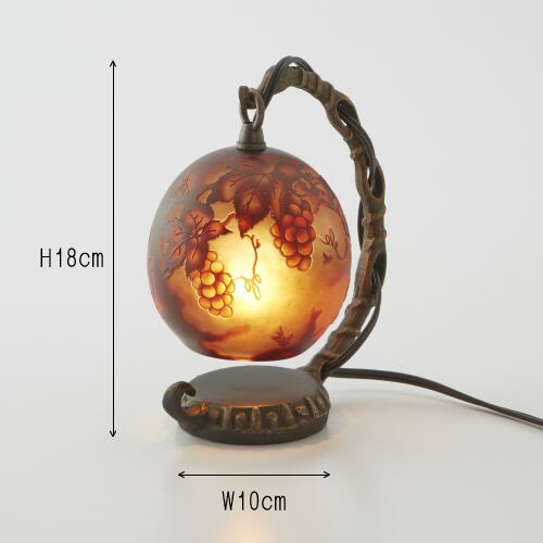 うさぎデザインランプ　高城美和子作品　被せガラス うさぎデザインランプ 高城美和子作品 被せガラス