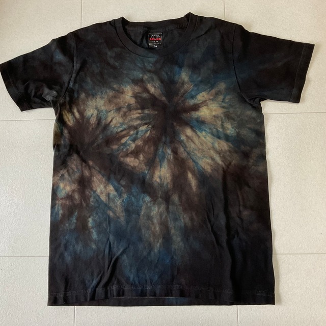 カジュアル泥藍染Tシャツ【カオスの海　M】ad 244-5