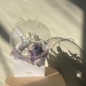 flower bloom box -PURPLE-