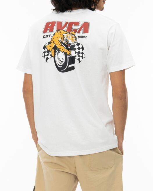 RVCA (ルーカ) BURNOUT Tシャツ 半袖 WHT (ホワイト) BC041277
