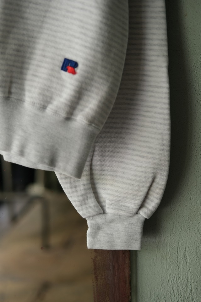 Utah／90's "RUSSELL ATHLETIC" HIGH COTTON boarder sweat／white