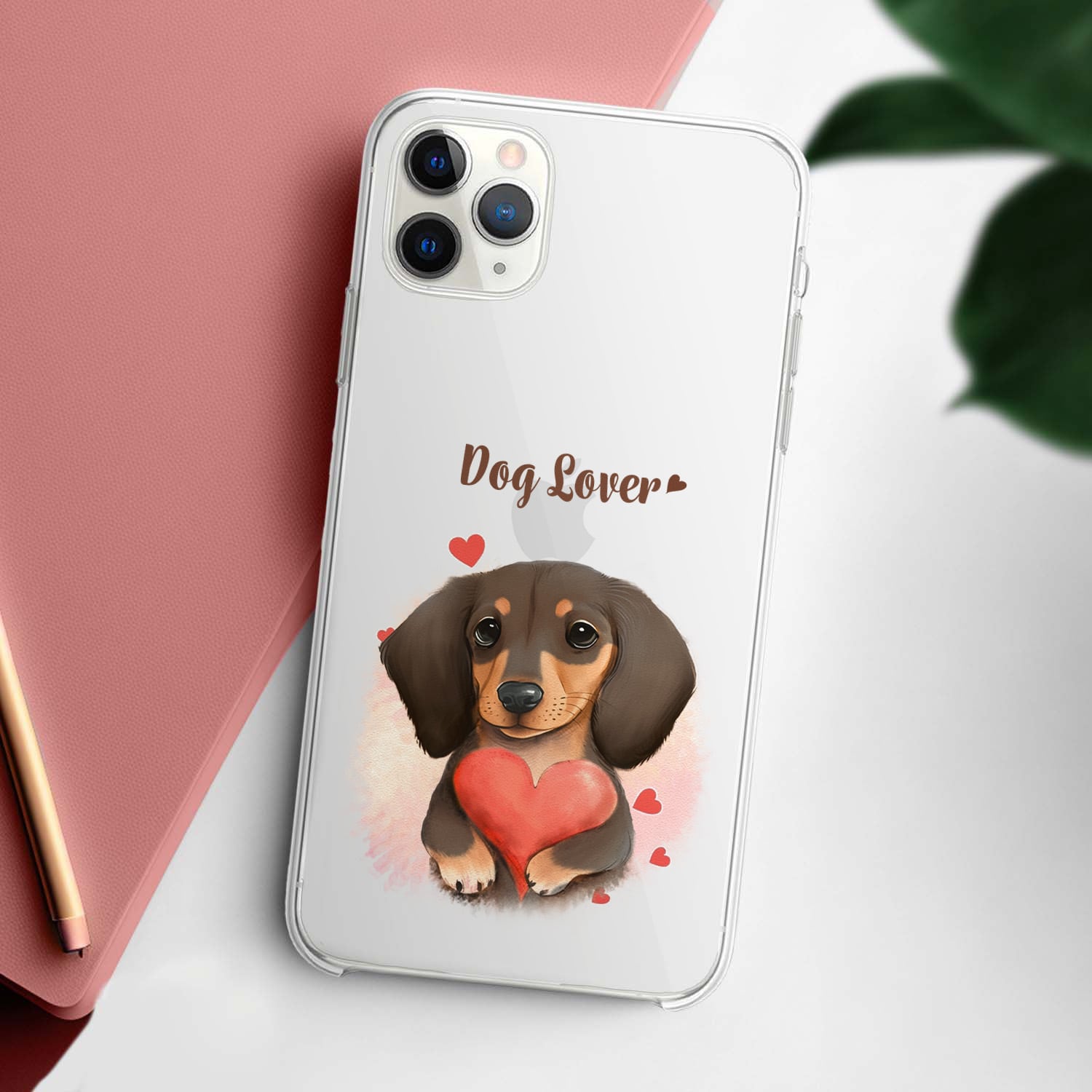 キュンです ダックスフンド 】 スマホケース クリアソフトケース 犬 犬