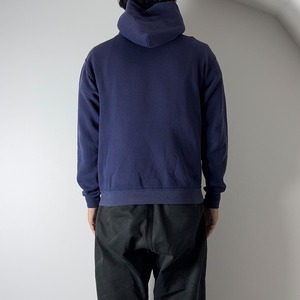 80s Russell Athletic hoodie solid navy M 古着