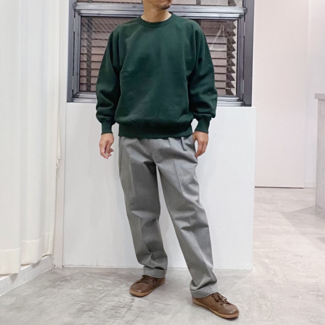 BROWN by 2-tacs 2-SW001 PRINT-SWEAT (Gray / Green) | WORKROWN UNIFORM