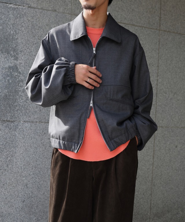 MATSUFUJI /M263-0102 / WOOL HIDDEN POCKET JACKET(CHARCOAL)