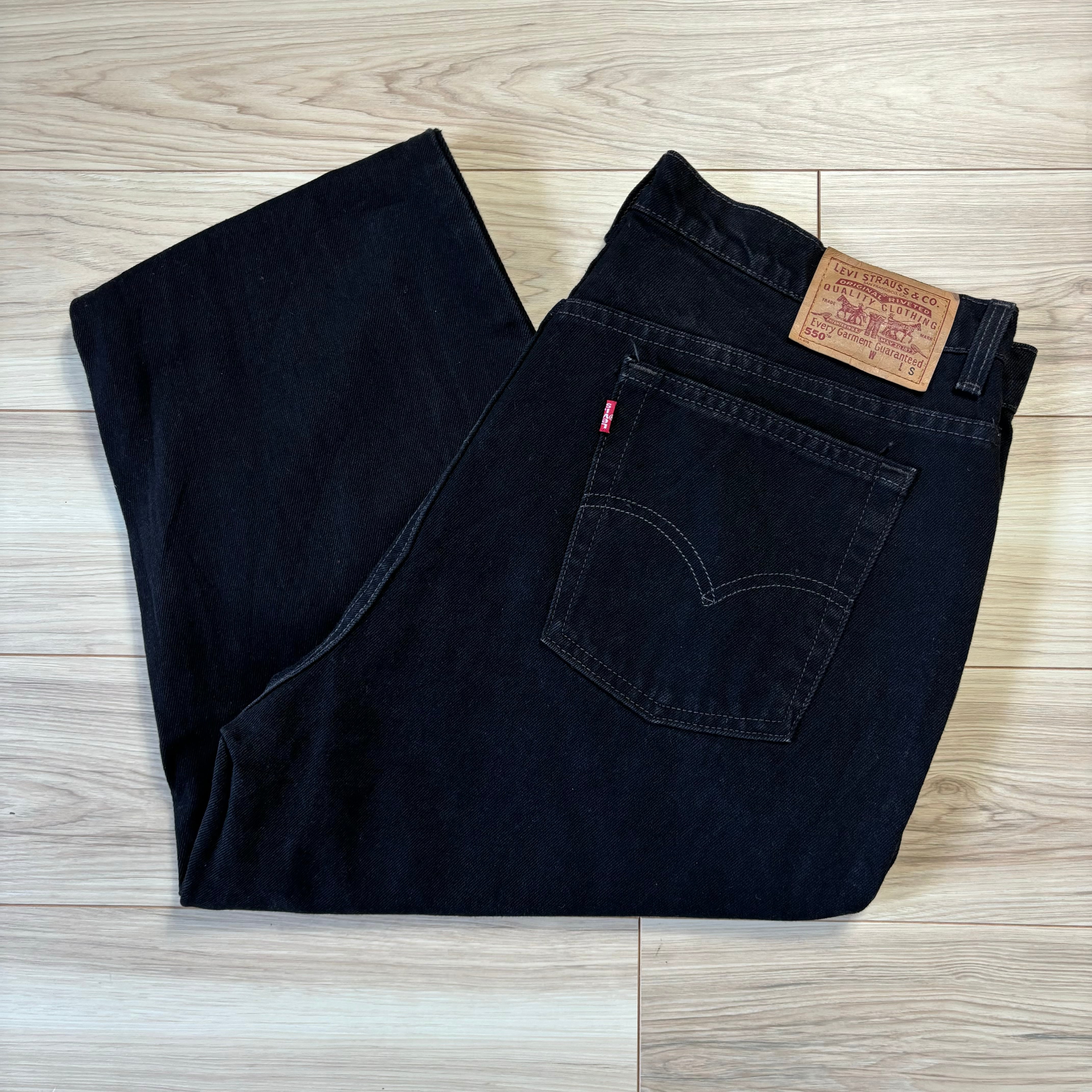 Levi's550 USA製 98年製 真っ黒 ブラックデニム No.956