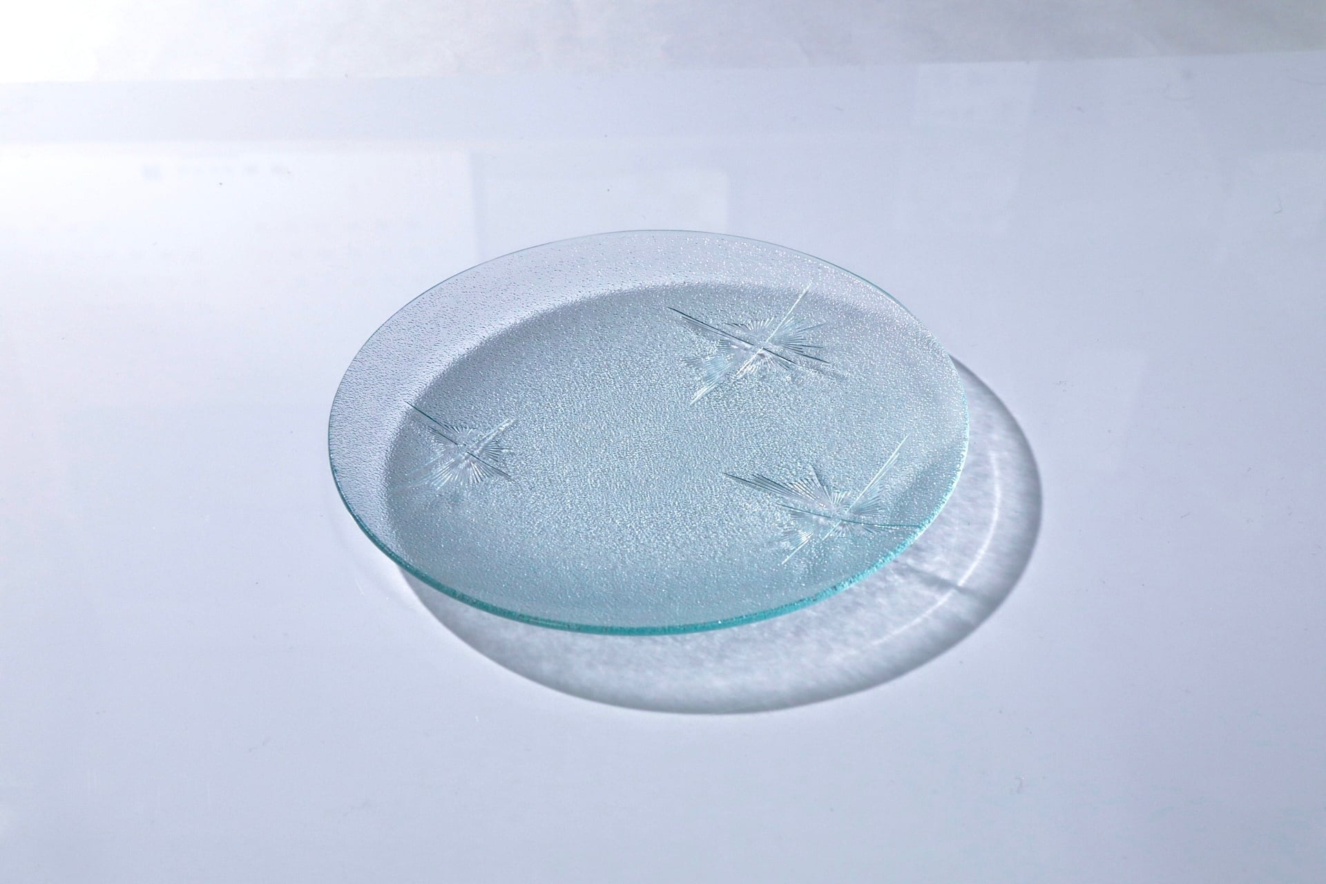 昭和型ガラス「夜空」　皿　円形　中（Φ150mm）