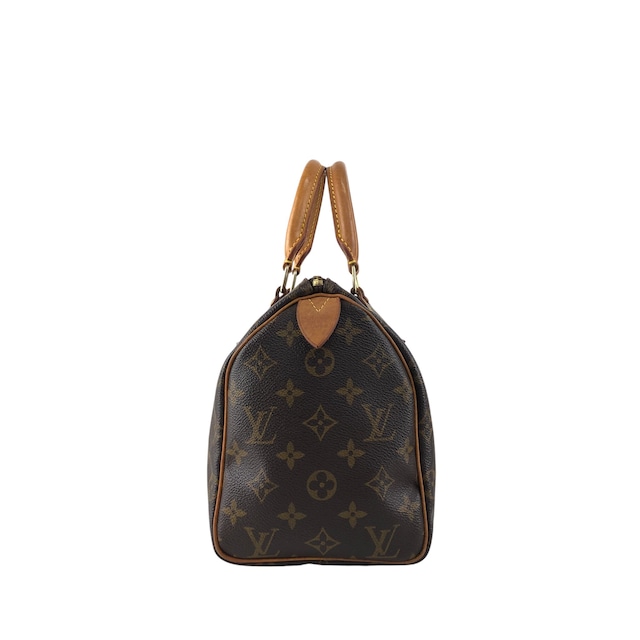 LOUIS VUITTON ルイヴィトン モノグラム ハンドバッグ ブラウン PVC レザー スピーディ25 ミニボストン vintage ヴィンテージ オールド szn2aw