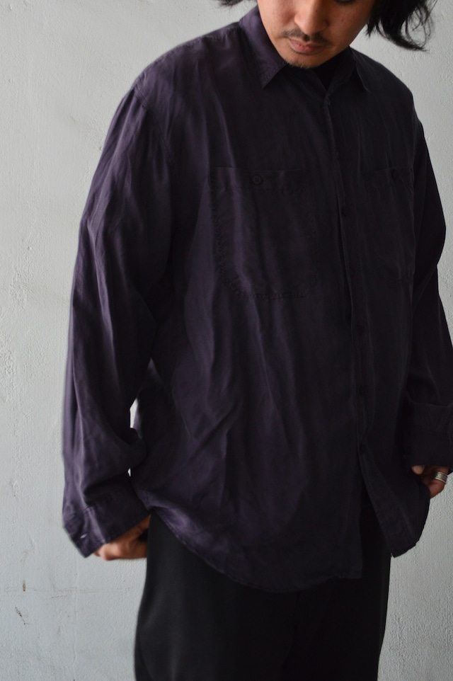 JAN PAULSEN 90's From Italy Old Silk Shirt ジャンポールセン ユーロ古着 オールドシルクシャツ