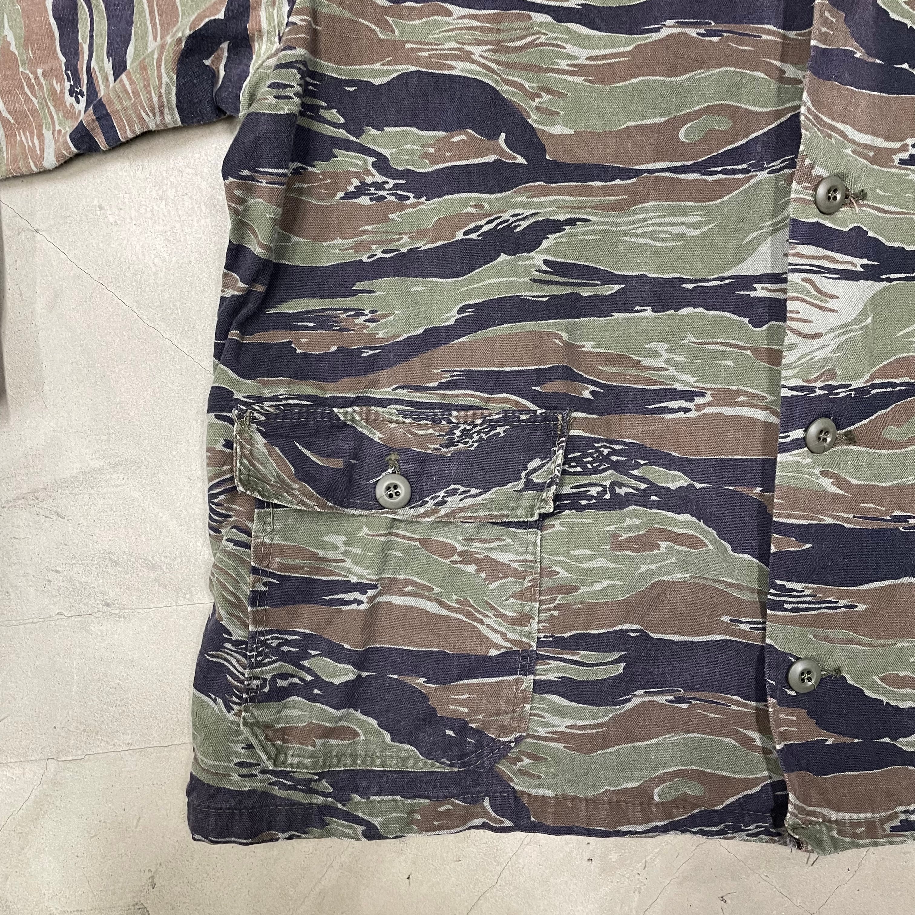 ranger カモジャケット 70s 70s RANGER タイガーストライプカモ ジャケット USA レンジャー