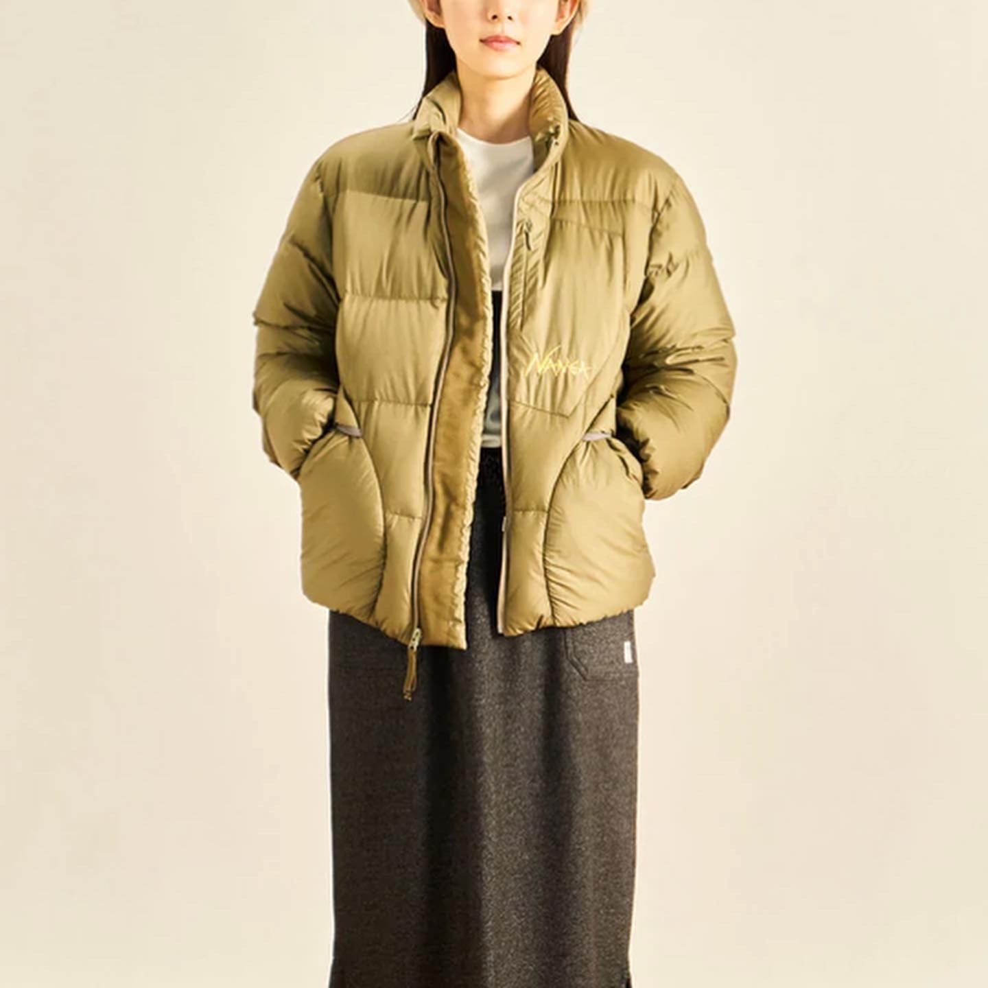 NANGA 揺すっ MAZENO RIDGE VEST L.KHA XL