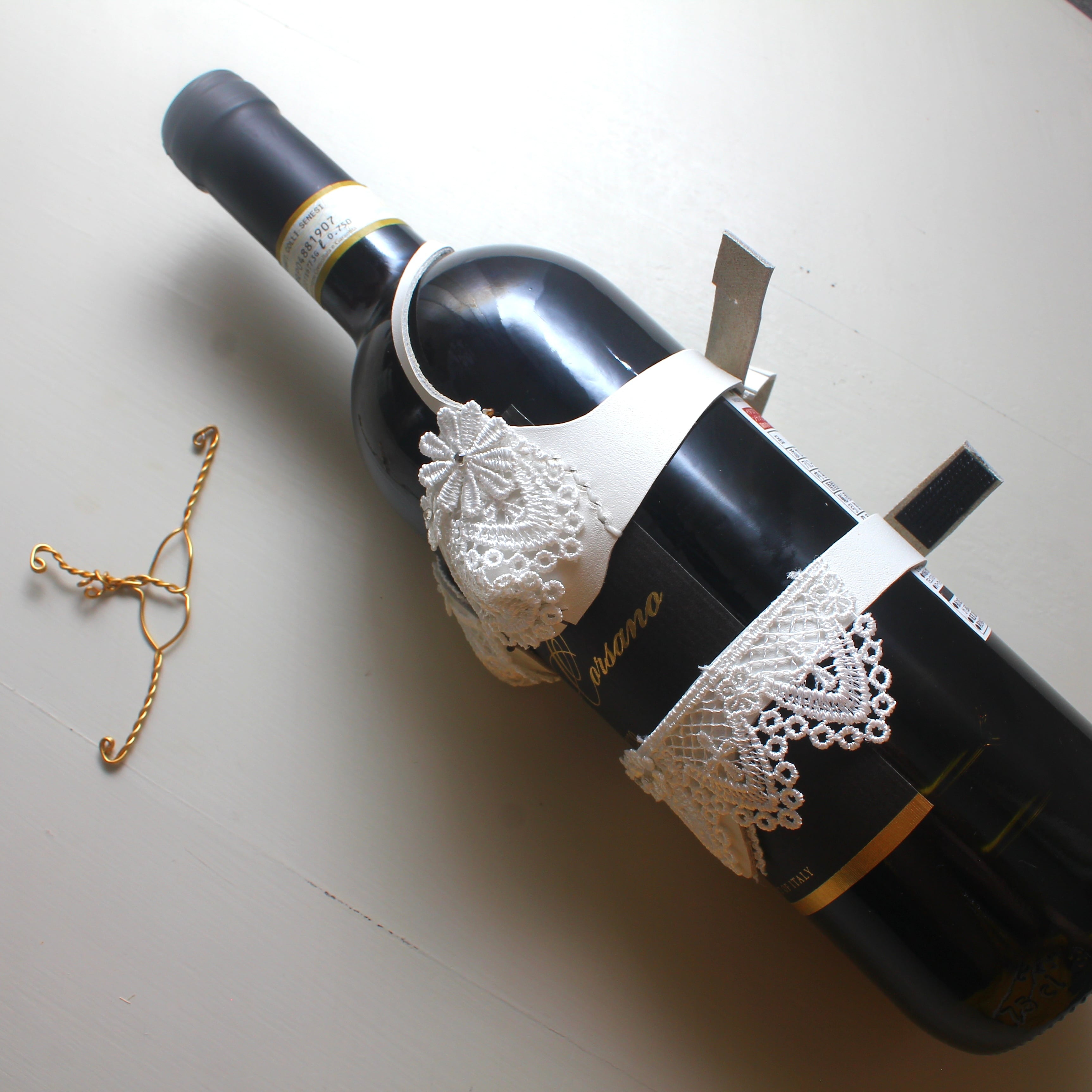 ボトル ランジェリー 白 レース 上下セット パーティグッズ セクシー