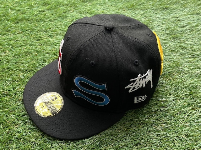 STUSSY × NEW ERA SS LOGO CAP BLACK 58.7cm 87963