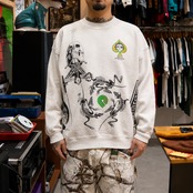 00s POWELL PERALTA Bootleg マルチプリント クルーネックスウェット