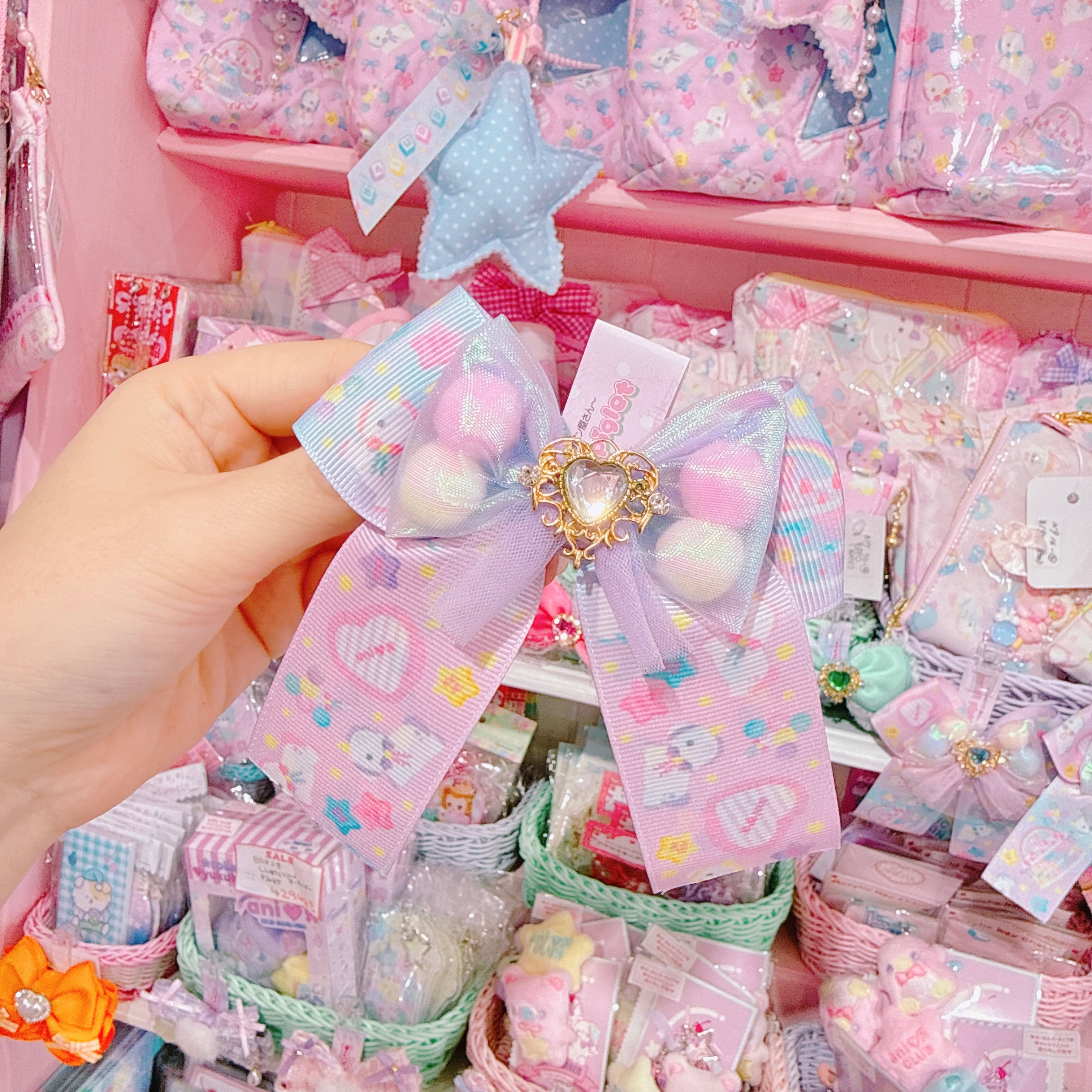 【R37】37-12リボンヘアクリップ