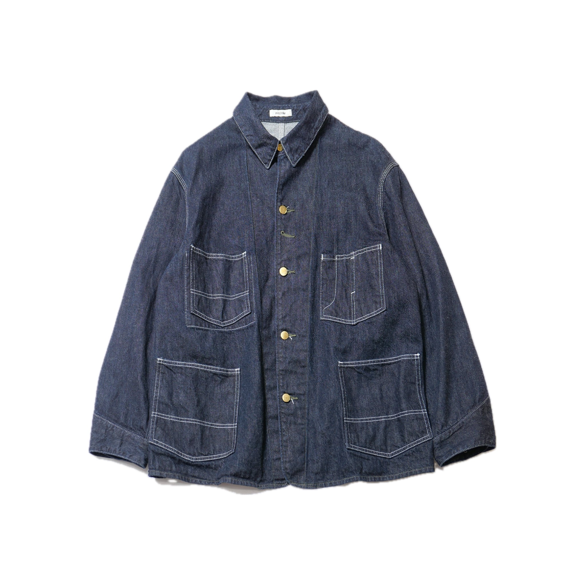 INTERIM(インテリム) ZIMBABWE COTTON SHUTTLE DENIM GOAT LEATHER