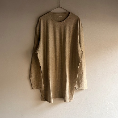 monSakata  〈 杢天竺〉men'ｓくるん長袖　グレー　#106
