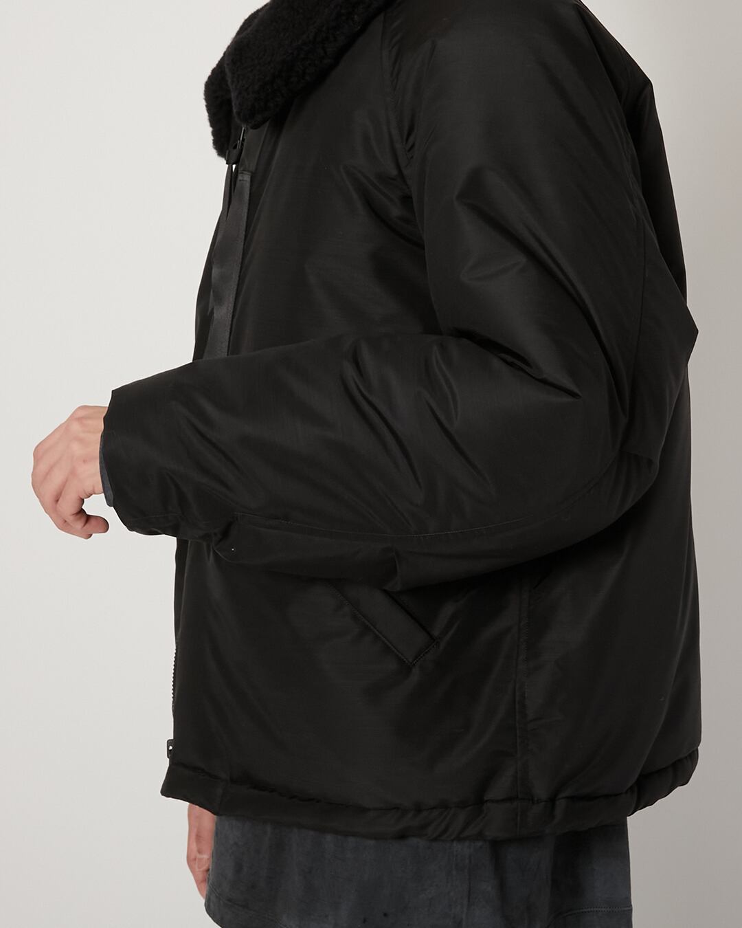 product twelve / Light Wool Nylon Puffer Jacket | GANKO