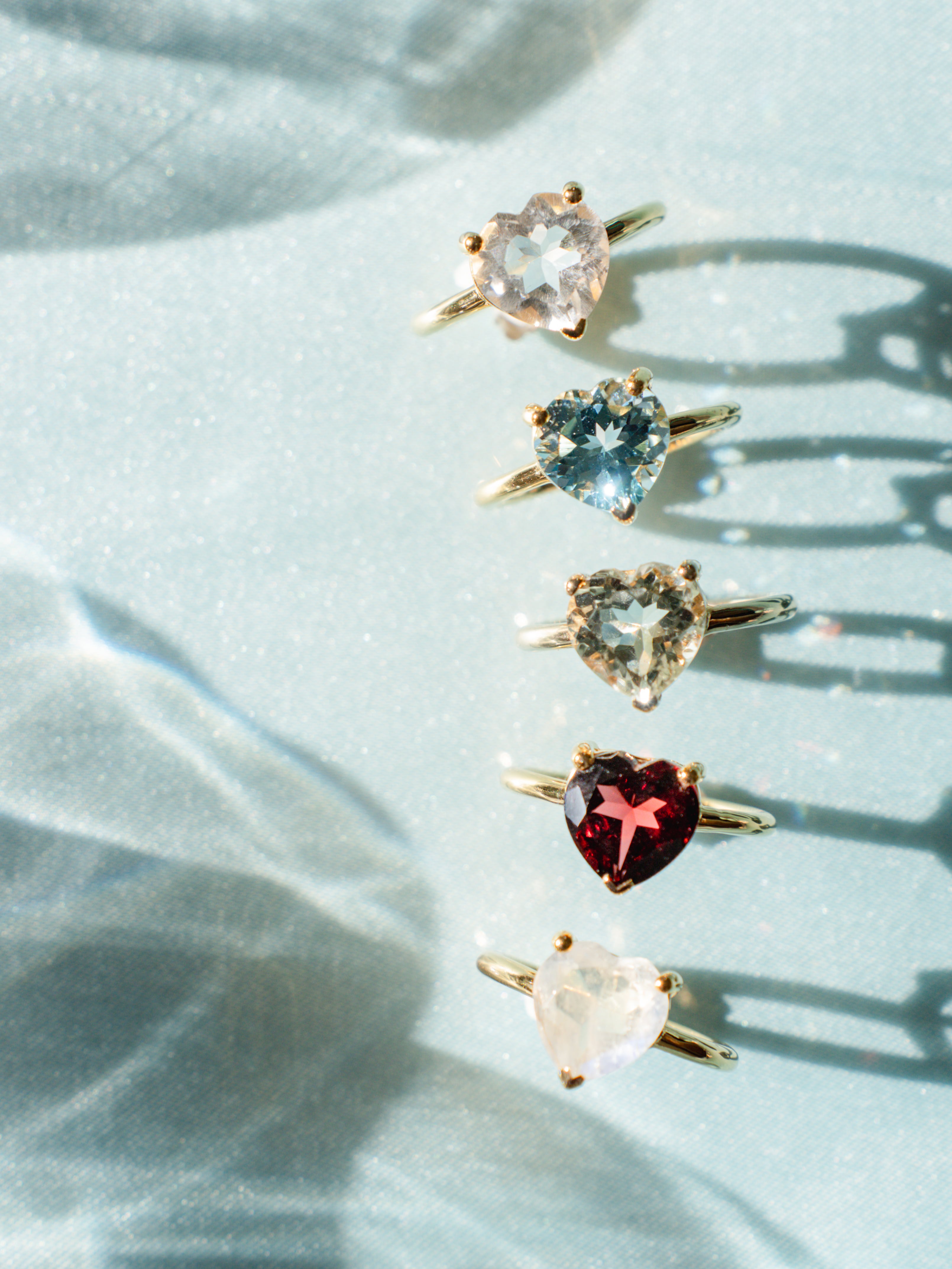 ハート クオーツクリスタルリング ハート クオーツクリスタルリング