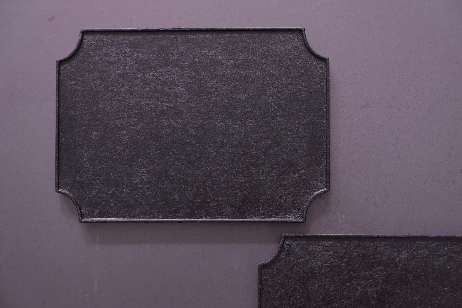 蝶野秀紀 和紙貼輪花皿 額 黒 大