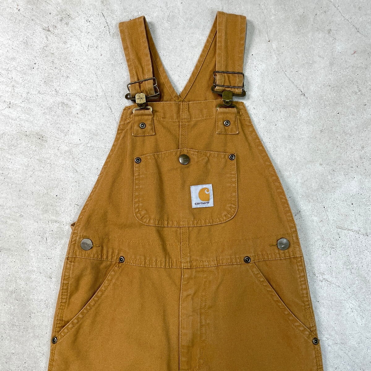 Kids】Carhartt カーハート ダック地 オーバーオール ダブルニー
