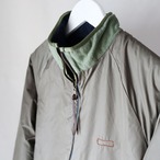 リバーシブル ボアジャケット｜Reversible BOA Jacket｜ネイビーボア(ブラウン・ポケ)×カーキ｜Lサイズ